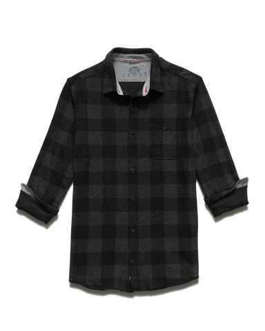 Thatcher Hero Flannel Shirt Charcoal