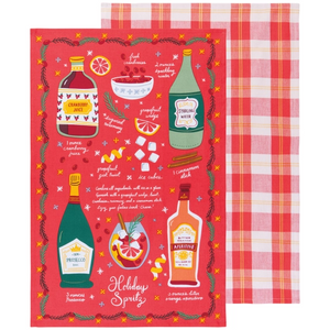 Holiday Spirits Christmas Dishtowels Set