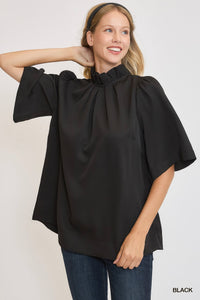 Brielle Bell Sleeve Top Black