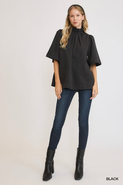 Brielle Bell Sleeve Top Black