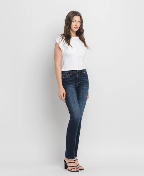 Lovervet High Rise Long Slim Straight Jeans