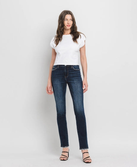 Lovervet High Rise Long Slim Straight Jeans