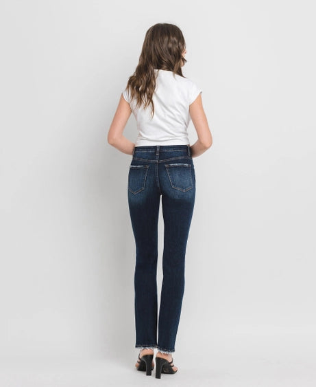 Lovervet High Rise Long Slim Straight Jeans