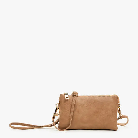 Riley Crossbody/Wristlet Mocha