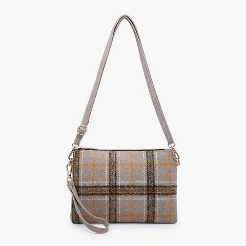 Plaid Meriam Bag Khaki