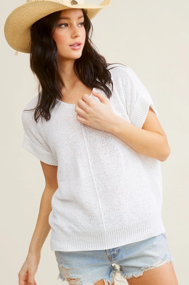 Elena Textured Sweater Milk