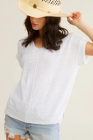 Elena Textured Sweater Milk