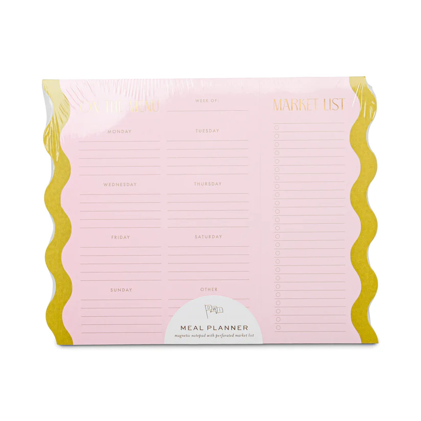 Meal Planner Notepad Pink