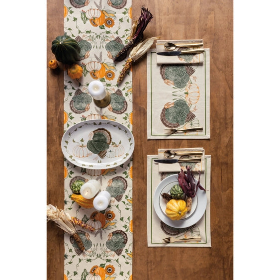 Cornucopia Thanksgiving Table Runner