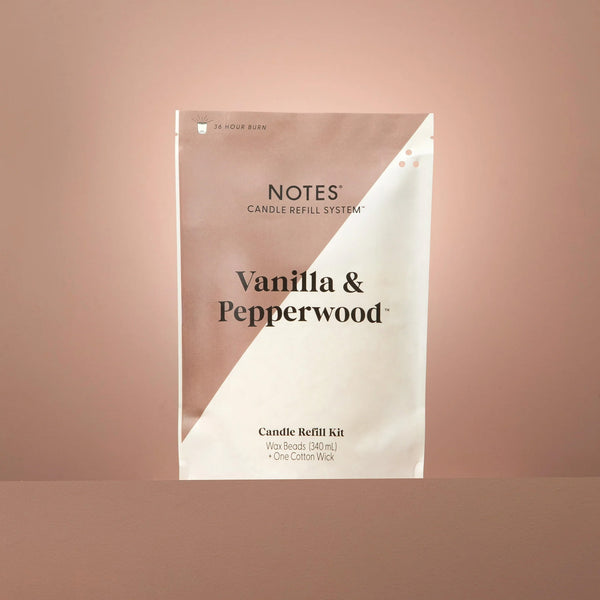 Notes Sustainable Candle Kit - Vanilla & Pepperwood