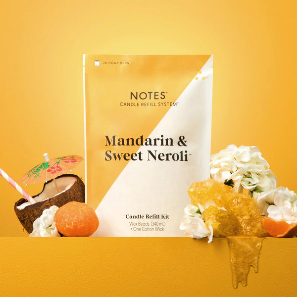 Notes Sustainable Candle Kit - Mandarin & Sweet Neroli