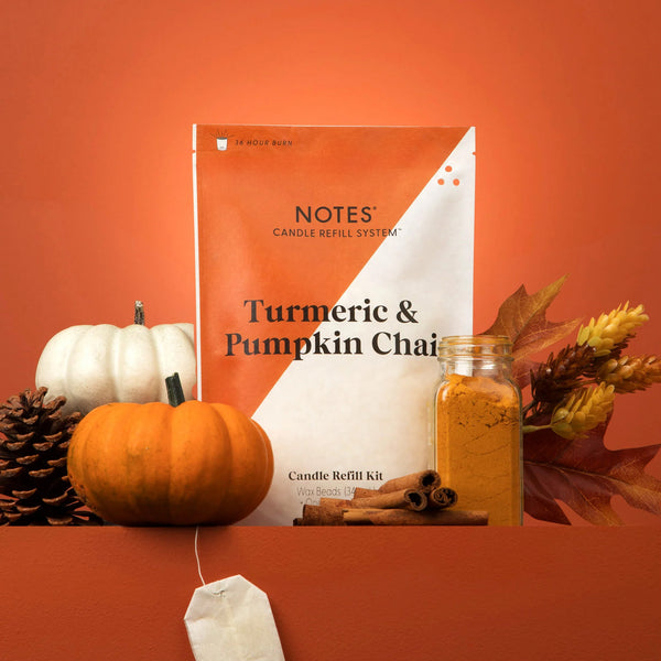 Notes Sustainable Candle Kit - Turmeric & Pumpkin Chai