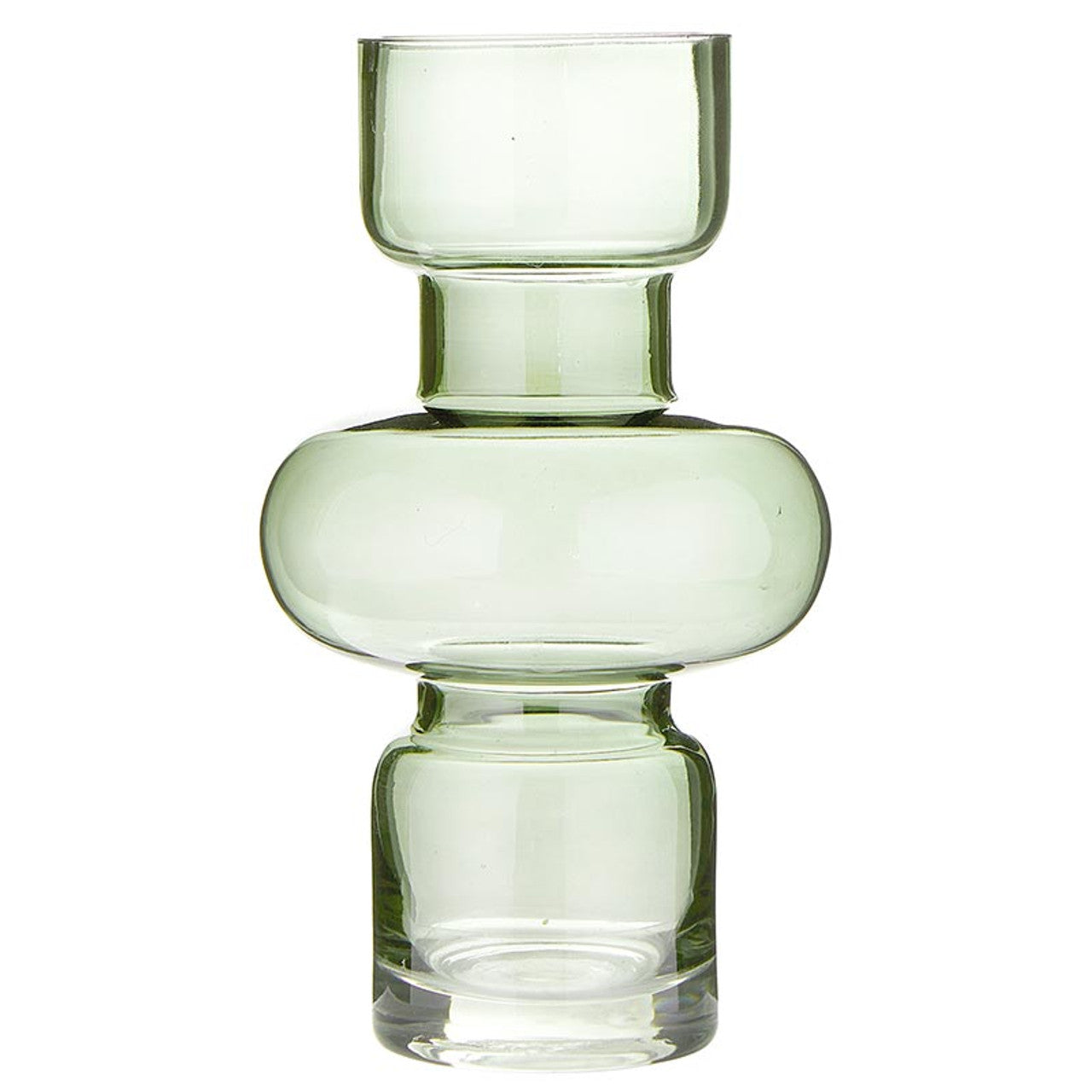 Glass Bubble Vase - Green