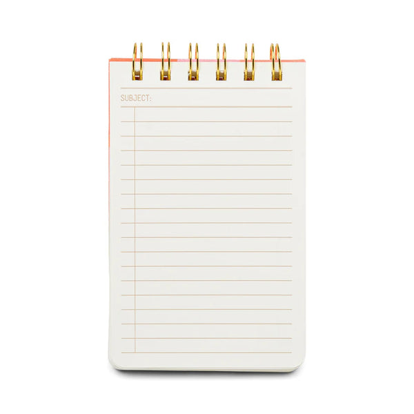 Rainbow Check Twin Wire Notepad