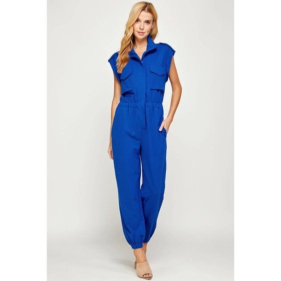 Rosie Jogger Jumpsuit Blue