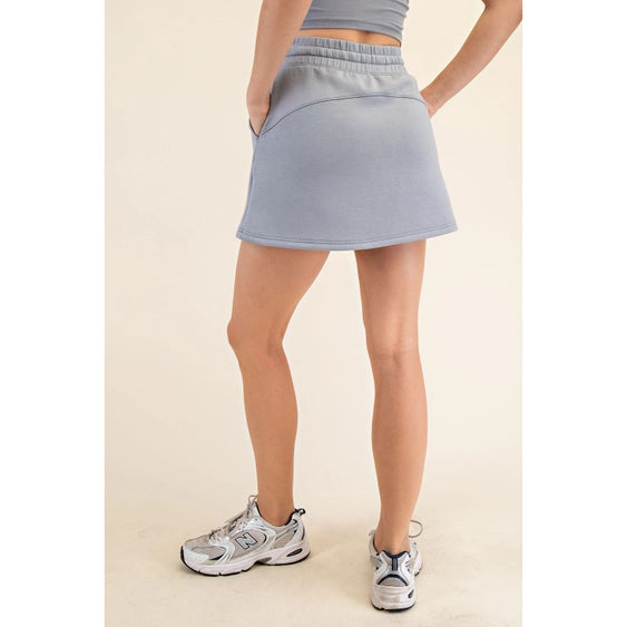 Luxe Lounge Skort Gray