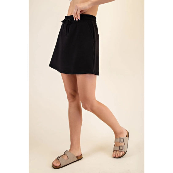 Luxe Lounge Skort Black