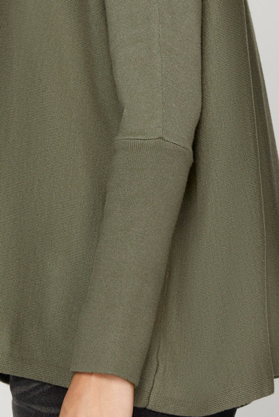 Camila Boat Neck Sweater Olive