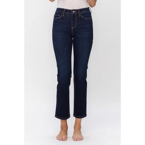 Vervet High Rise Ankle Slim Straight Jeans