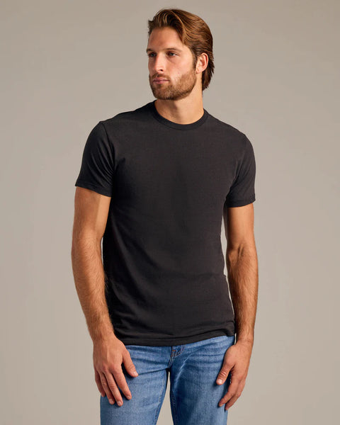 Short Sleeve Crew Neck Tee Black