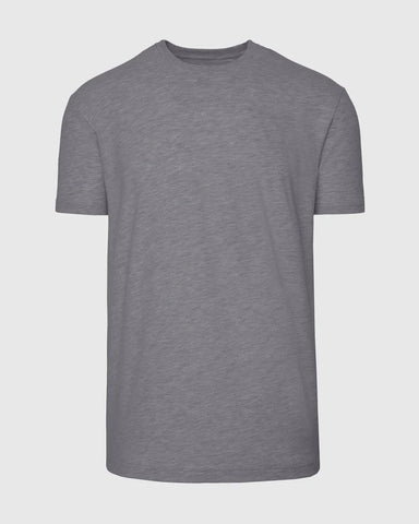 Short Sleeve Crew Neck Tee Heather Graphite