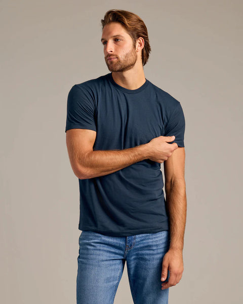 Short Sleeve Crew Neck Tee Navy