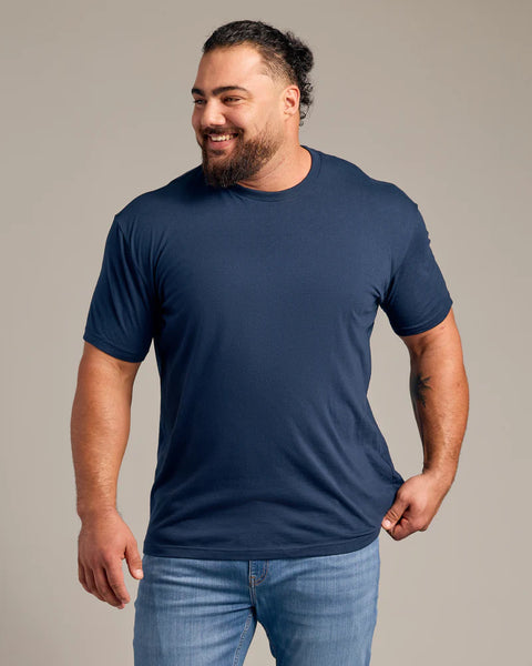 Short Sleeve Crew Neck Tee Navy