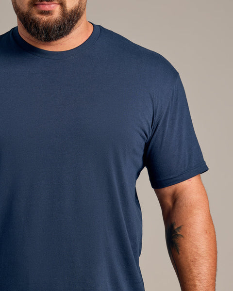 Short Sleeve Crew Neck Tee Navy