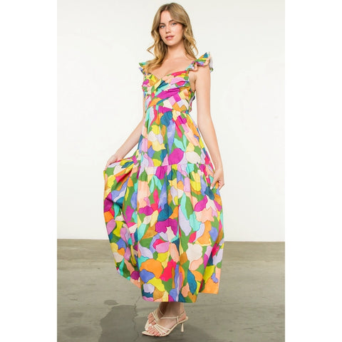 Wendy Multi Color Print Dress