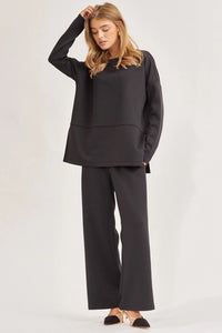 Luxe Loungewear Relaxed Pant Black