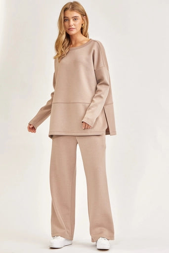 Luxe Loungewear Relaxed Pant Cappuccino