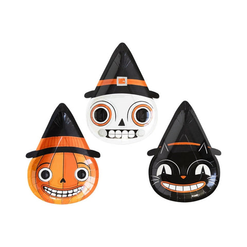 Halloween Character Shaped Plate Set