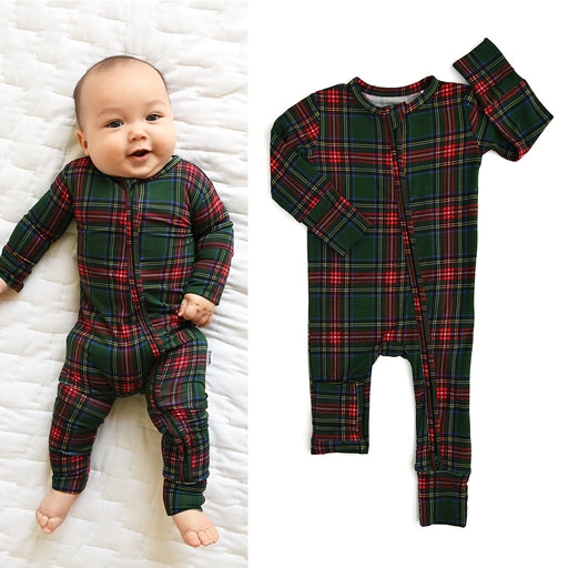 Kane Tartan Zip Bamboo Pajamas