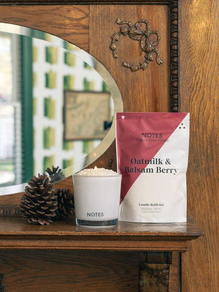 Notes Sustainable Candle Kit - Oatmilk & Balsam Berry