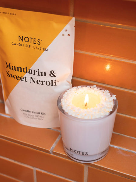 Notes Sustainable Candle Kit - Mandarin & Sweet Neroli