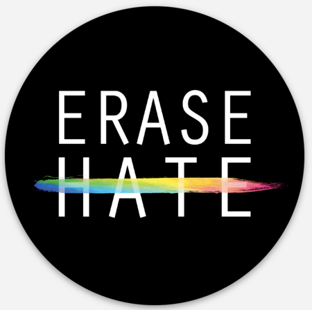 Erase Hate Sticker