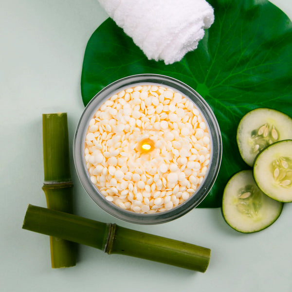 Notes Sustainable Candle Kit - Bamboo & Water Lily