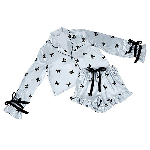 Velvet Bow Pajama Set