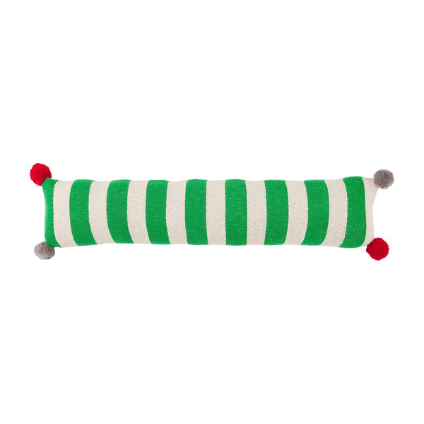 Green Skinny Stripe Pillow