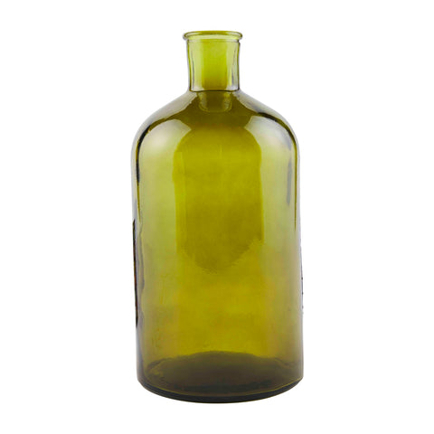 Green Glass Bottle Vases
